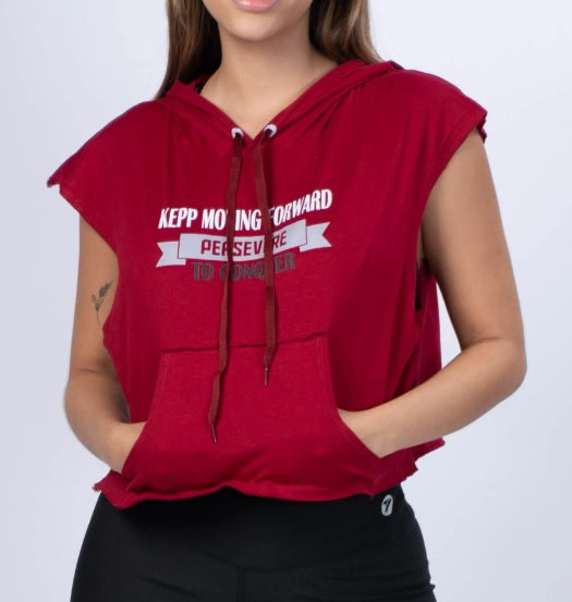 Blusa hoddie deportiva para dama.