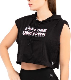 Blusa hoddie deportiva para dama.
