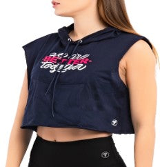 Blusa hoddie deportiva para dama.