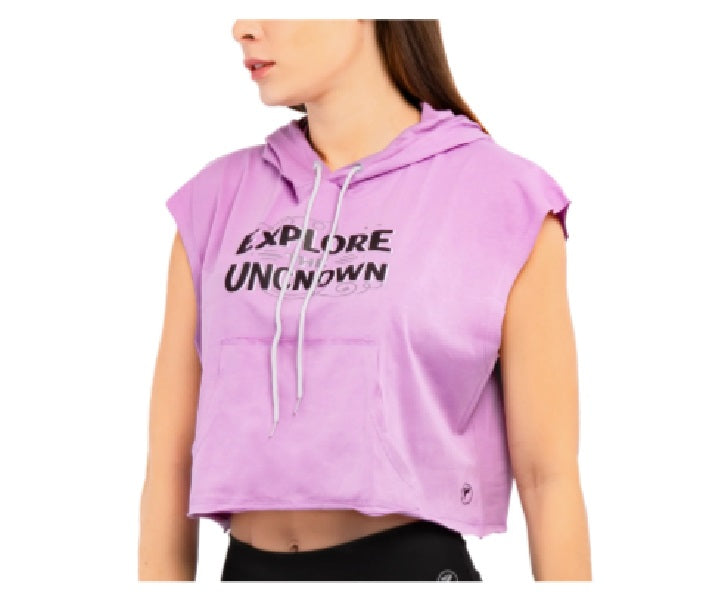 Blusa hoddie deportiva para dama.