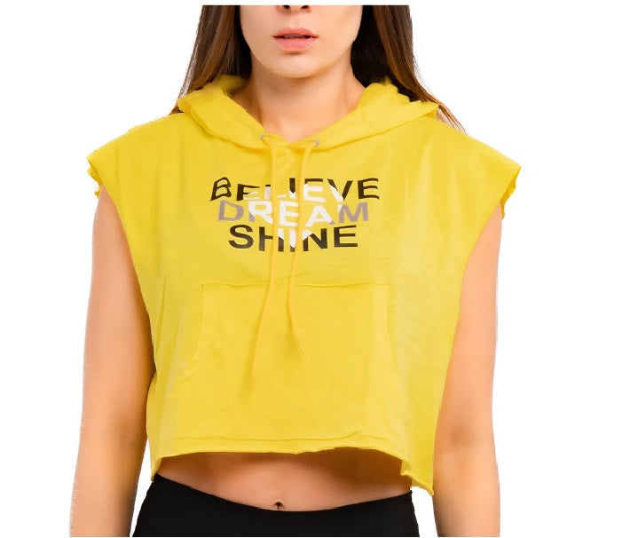 Blusa hoddie deportiva para dama.